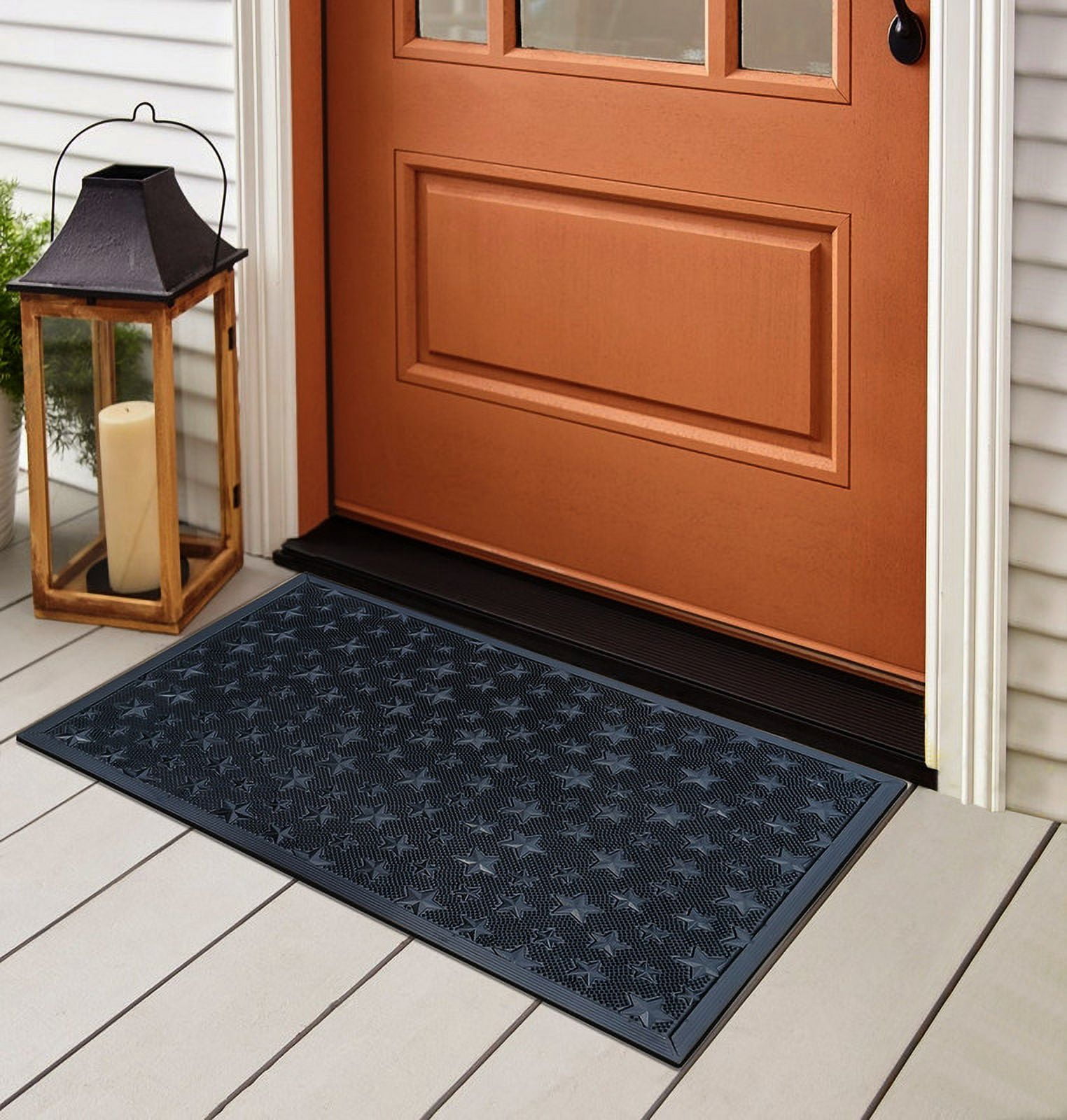 A1 Home Collections Rubber Pin Welcome Door Mats 24"x36" Welcome Doormat for Outdoor Entrance