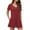 B116 Red women's shorts clearance under $5, variant on Women Rompers under $5! Xqxayjr Rompers for Women Solid Color Casual Short Sleeve V Neck Short Jumpsuits One Piece Jumps with Pockets