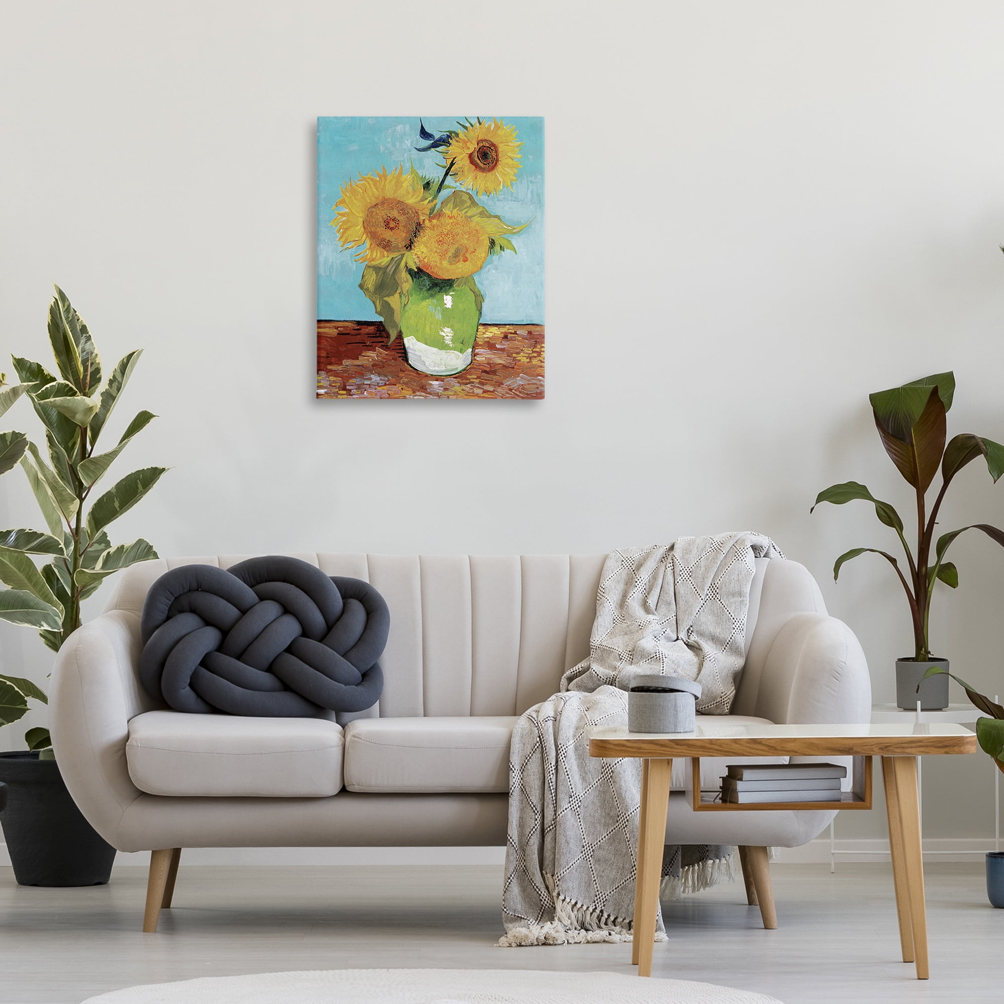 Stupell Industries Van Gogh Sunflowers Botanical & Floral Painting Gallery Wrapped Canvas Art Print Wall Art, 24 x 30