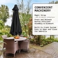 thumbnail image 5 of Autlaycil 7.5ft Black Outdoor Patio Umbrella with Tilt, Crank and Sturdy Ribs for Lawn, Garden, Backyard and Pool, 5 of 6