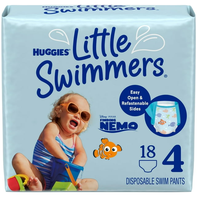 Pañales de natación Huggies Little Swimers, talla 4 (11-15 kg), 18 unidades