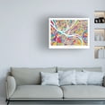 thumbnail image 2 of Trademark Fine Art Michael Tompsett Pittsburgh Pennsylvania Street Map Canvas Wall Art - 14x19, 2 of 5
