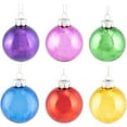 thumbnail image 3 of Raz Imports Box 12 Multicolor Vintage Reflector Glass Christmas Ornaments 2 Inch, 3 of 6