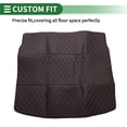 thumbnail image 3 of Tapete de forro de carga Unique Bargains para maletero trasero para Honda CRV 2023-2024 EV XPE Cuero de microfibra Negro Cara plana Patrón de diamante 3D, 3 of 7