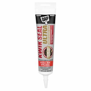 DAP Kwik Seal Ultra Premium Silicone Caulk, White, 5.5 oz