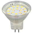 thumbnail image 1 of Bombilla MR11 de 18 LED, 3 W, 300 lm, base de doble clavija, foco de paisaje para sala de estar, blanco cálido, 4 unidades, 1 of 14
