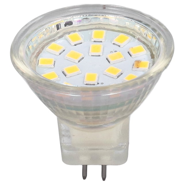 Bombilla MR11 de 18 LED, 3 W, 300 lm, base de doble clavija, foco de paisaje para sala de estar, blanco cálido, 4 unidades