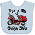 thumbnail image 3 of Inktastic Mower My Other Ride Boys or Girls Baby Bib, 3 of 4