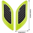 thumbnail image 4 of GHSDFBB 6Pcs 3D Strong Reflective Stripe Sticker for Car Fender Hood Bumper High-Intensity Night Visibility Reflective Decal Safety Warning Diamond Grade Carbon Fiber Universal for Car SUV (Gree, 4 of 7