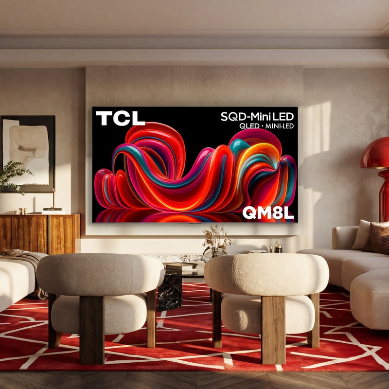 TCL 98” QM8L Series SQD-Mini LED QLED Smart Google TV (NEW 2026) - TCL Deep Color System with Super QLED, Up to LD4000 Precise Dimming Series, Up to HDR6000 Peak Nits, WHVA 2.0 Ultra Panel - 98QM8L gallery view