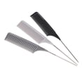 thumbnail image 1 of Metal Tail Comb, Glossy Round Parting Comb Long Lasting Professional Reliable Safe Compact  For Salon For Individual Hairdressing For Barber Shops Set 1,Set 2,Set 3,Set 4, 1 of 8