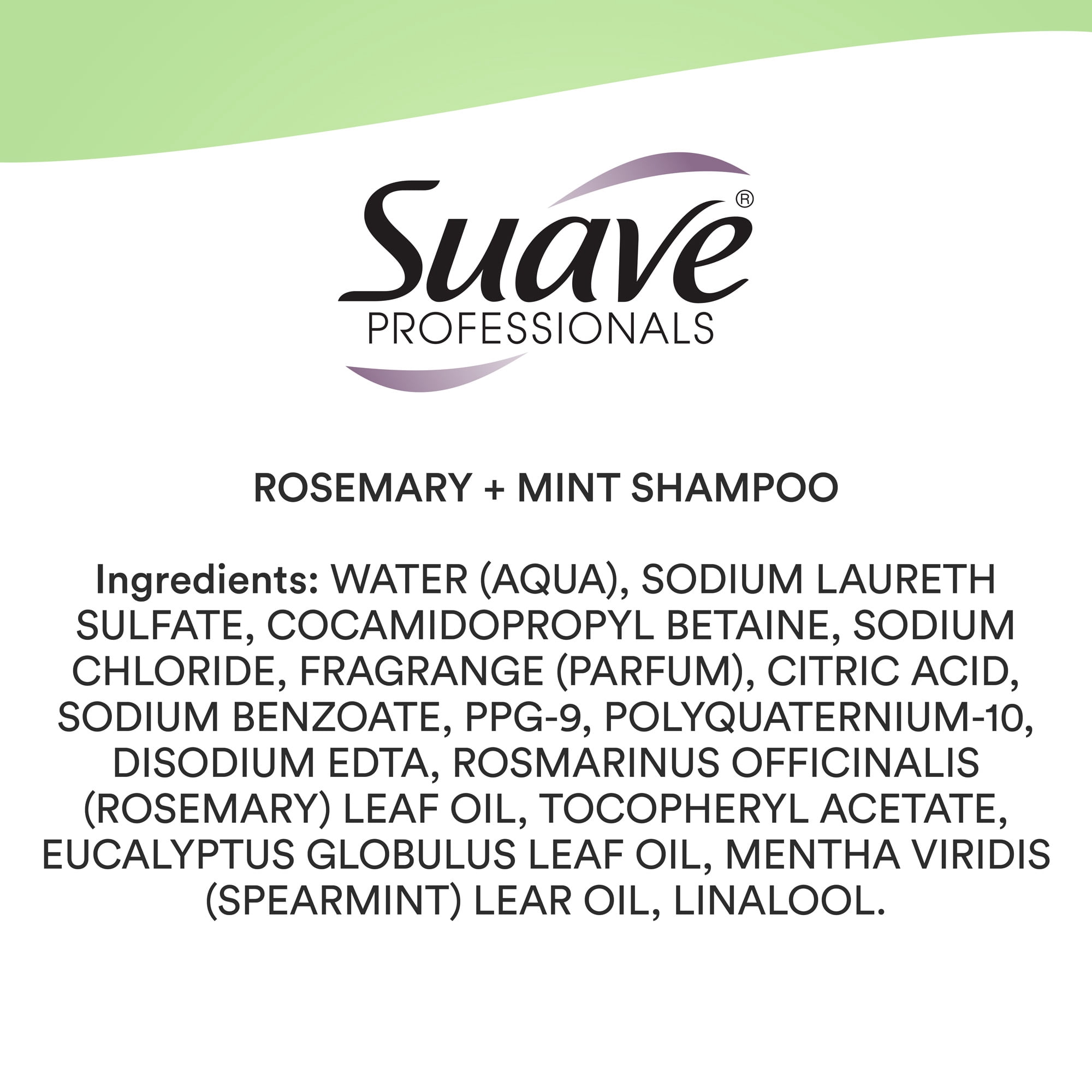 Sauve Professionals Rosemary and Mint Invigorating Shampoo and Conditioner Paraben free and Dye free for Dry and Damaged Hair 18 oz, 2 Count