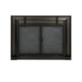 Pleasant Hearth Carlisle Black Fireplace Doors with Smoke Tempered Glass Medium
