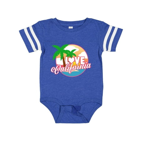 

Inktastic I Love California with Ocean and Palm Trees Gift Baby Boy or Baby Girl Bodysuit