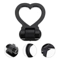 thumbnail image 4 of Love Shaped Tow Hook Decor Universal Decorative Traction Ring Black, 4 of 8