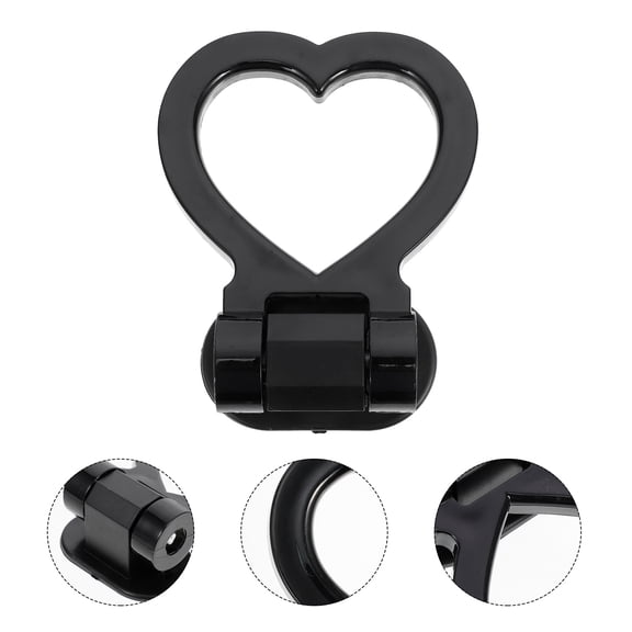 ELAYARD 1Pc Black Decorative Tow Hook Made of Durable ABS Material for Car Use