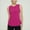 Hot Pink, variant on Womens Tank Toos T-Shirt for Women Summer Crewneck Sleeveless Blouse Solid Color Trendy Slim Fit Tops Ladies Workout Tank Tee Blue M