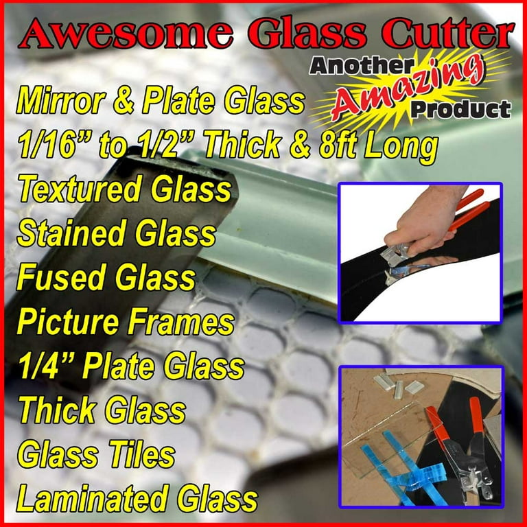Mirror Cutter for Thick Glass Mirror Cutting Tool for Beginner Or  Professional Glass Running Pliers Built into The Glass Cutter for Mirror  Tool Glass