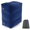 thumbnail image 1 of Greeniant Vuelo reposapiés para dormir almohada de tres capas inflable flocado reposapiés estera portátil reposapiés almohada almohadilla Kits de desorden para acampar azul oscuro, 1 of 6