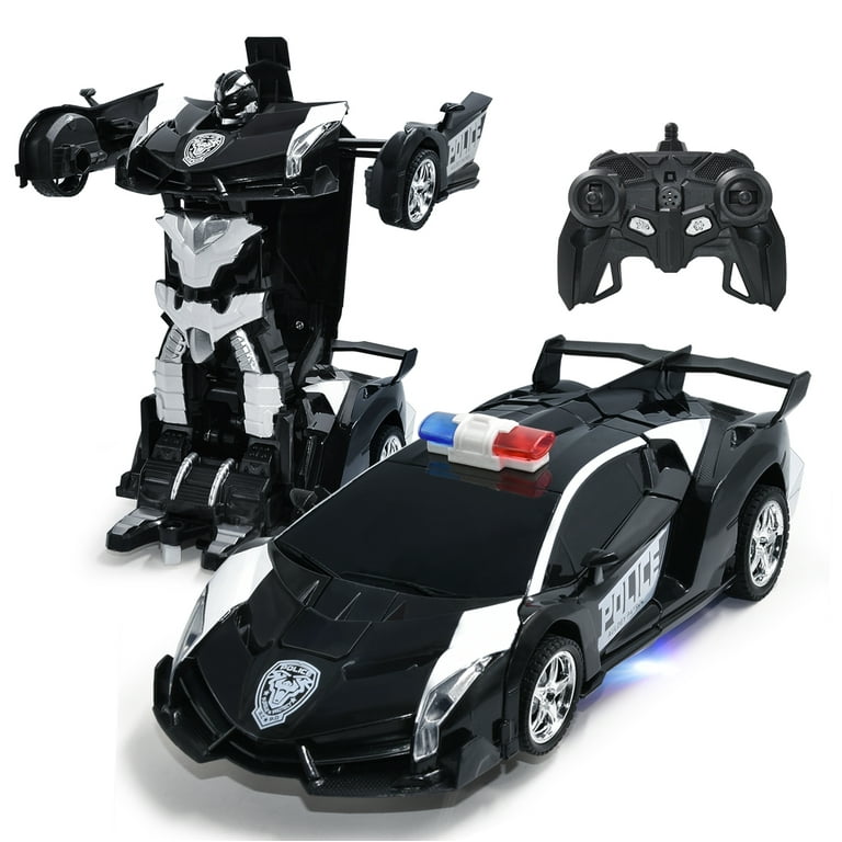 remote control transformer police car