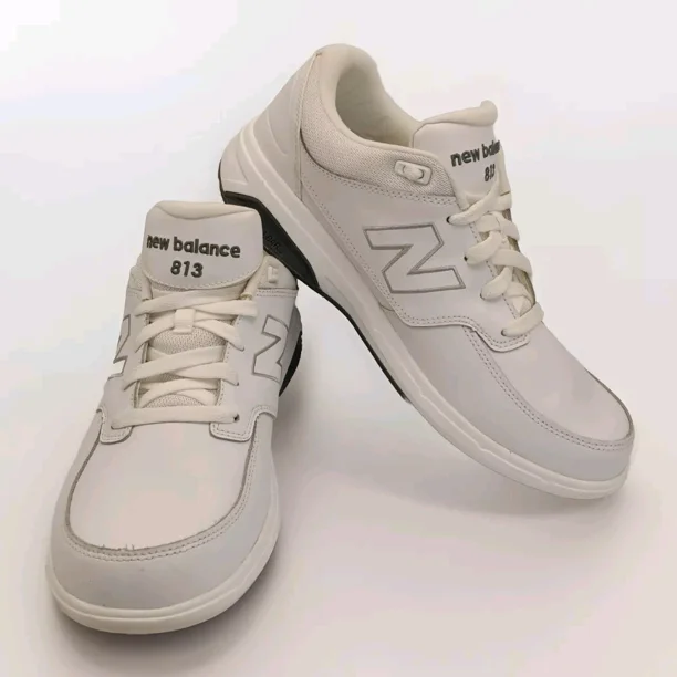 New Balance 813 Mens Shoes Size 10.5 D White Leather Walking Comfort Sneakers