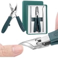 thumbnail image 1 of Cortaúñas Biselado, 3 Pcs Kit De Cortaúñas Biselado con Forma de Pico de Águila, 2025 Upgrade Diagonalmente Hacia Dentro Crecimiento Uñas Cortadores para Uñas de Manos Y Pies (Verde), 1 of 5