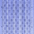 thumbnail image 1 of Ahgly Company Machine Washable Indoor Square Abstract Blue Modern Area Rugs, 6' Square, 1 of 4