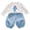 A-WjBlue, variant on Baby Girl Clothes 0-3 Months Preemie Baby Girl Clothes Romper Fall Winter Outfits Gifts for Girls Cute Bell Bottoms Pant Sets(Red,3-6 Months)