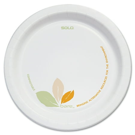 Solo Cup Company Bare Paper Dinnerware Plates, (Pack of 500)