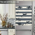 thumbnail image 3 of Yayeee Magnetic Dishwasher Cover for The Front Decoration Home Kitchen Machine Sticker Protector, Dark Sharks, 3 of 6