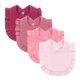 thumbnail image 1 of 4Pcs Ruffled eeding Bib Soft Absorbent Baby Drooling Bib Snap Button Design Burp Cloth for Infants and Toddler Set E, 1 of 4