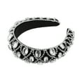 thumbnail image 7 of Unique Bargains 1 Pc Faux Crystal Padded Headband Bling Rhinestone Hairband for Women Silver Tone 1.57 Inch Wide, 7 of 7