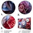 thumbnail image 3 of Designart "Carnations landscape Vibrant III" Floral Metal Wall Decor, 3 of 5