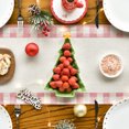 thumbnail image 7 of Smile Watercolor Pink and Beige Buffalo Plaid Christmas Trees Merry Xmas Table Runner 13 x 72 Inch, 7 of 7