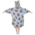 thumbnail image 2 of joogoo Wearable Blanket Hoodie for Cartoon Bears Oversized Sherpa Hooded 3-14 YR M, 2 of 7