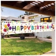 thumbnail image 1 of Cartel de jardín DEARIDAP de feliz cumpleaños, 50 x 300 cm, con cinta, 1 of 7