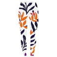 thumbnail image 5 of ersvoioy Leggings for Women Tummy Control Plus Size Summer Floral Print High Waisted Yoga Pants Quick Dry Workout Slim Fit Tight Leggings Purple S, 5 of 5