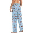 thumbnail image 6 of Top-kevin Car Cute Fire Fighting Truck Blue Pajamas For Men Pants with Pockets Comfy Mens Pj Pants for Winter Christmas Gifts, 6 of 13