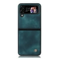 thumbnail image 3 of Compatible with Samsung Galaxy Z Flip 4 Case, Retro Anti-Drop Durable PU Leather Women Girls Men All Inclusive Reinforced Corners Case for Samsung Galaxy Z Flip 4 5G 2022, Blue, 3 of 11