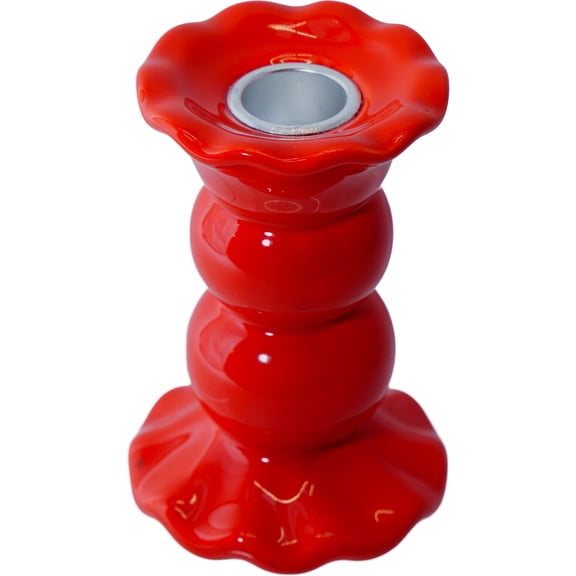Taper Candle Holder, Red, 4.5", by My Texas House