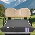 thumbnail image 2 of Bulopur Gray Waterproof Golf Cart Seat Covers Soft Golf Cart Seat Towel Blanket with 4 Front Pockets& Nonskid Bottom Fits for EZGO, Yamaha, Club Car and More 2 Person Seats Club Car, 2 of 8