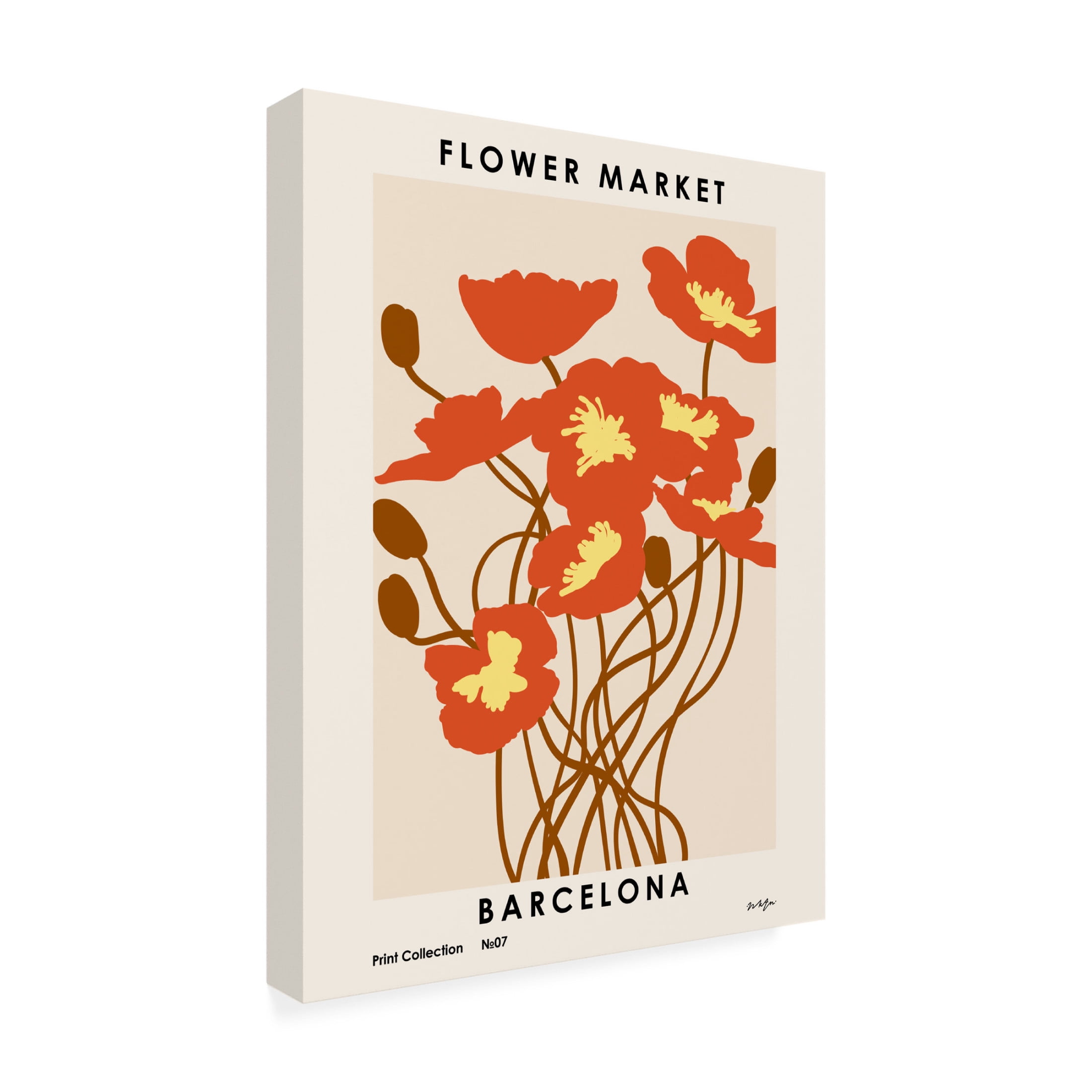 Trademark Fine Art NKTN Flower Market. Barcelona Canvas Wall Art