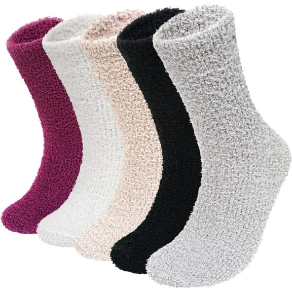 Jtbuh XLY Fuzzy Socks for Men: Winter Warm Thick Mens Slipper Socks Fluffy Cozy Soft House Indoor