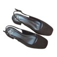 thumbnail image 5 of XY London Womens Jilly Sling Back Low Block Heel Court Shoes, 5 of 5