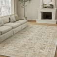 thumbnail image 5 of BERTHMEER 5'x7' Area Rugs for Living Room Rug for Bedroom Kitchen Non Slip Washable Vintage Beige Carpets Oriental Distressed Office Dorm Dining Room Traditional Distressed Throw Rugs, 5 of 6