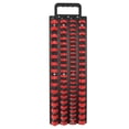 thumbnail image 2 of 80 Piece Heavy Duty Socket Organizer Portable Socket Holders Racks 1/2inch X 24 Clips 3/8inch X 30 Clips 1/4inch X 26 Clips Red, 2 of 5