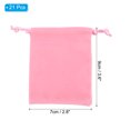 thumbnail image 2 of Uxcell Velvet Gift Bags 20Pcs 2.8 x 3.6" Velvet Drawstring Jewelry Pouches Mini Gift Bags for Wedding Party Pink, 2 of 7