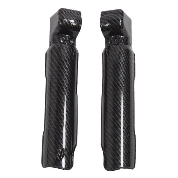 Protector De Amortiguador, Protección Contra Colisiones A Prueba De Golpes, 2 Piezas, Protector De Horquilla De Motocicleta, Patrón De Fibra De Carbono, Resistencia A La