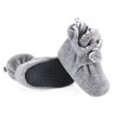 thumbnail image 2 of Anti-Slip Sole, Fleece Baby Booties, Newborn Home Booties, Sweat Proof Organic Cotton Lining, Gray, 2 of 7