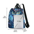 thumbnail image 3 of FORMRS Women's Travel Backpack Purse Anti-Theft Hidden Pockets Casual Shoulder Bag, Blue Owl Pattern, 3 of 7
